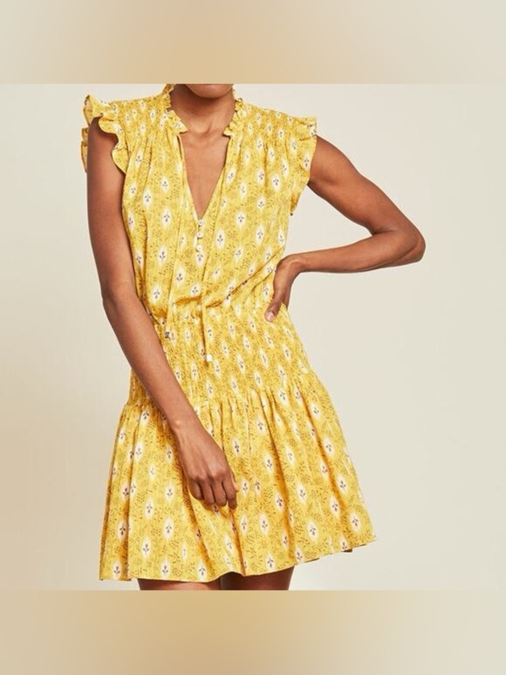 Veronica Beard Rayna Botanical Ikat Mini Dress Size 4 Like New